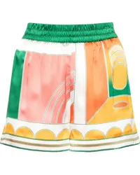 Casablanca Paris Summer Court Seidenshorts Orange