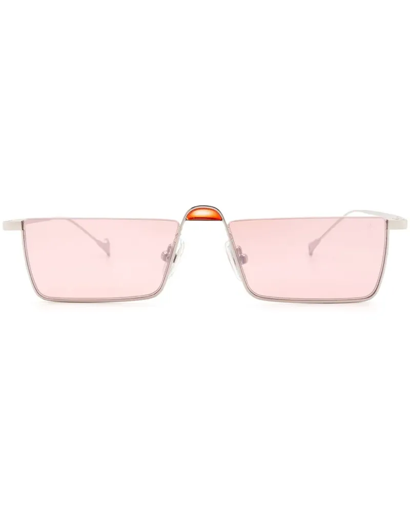 Eyepetizer SHIBUYA Sonnenbrille mit eckigem Gestell - Silber Silber