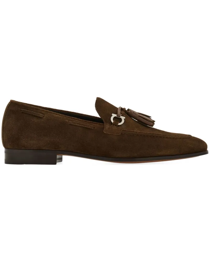 Ferragamo Loafer mit Quasten - Braun Braun