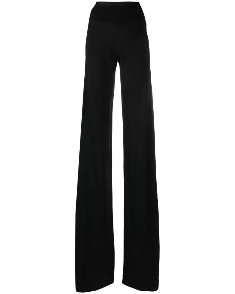 Rick Owens Palazzohose aus Seide - Schwarz Schwarz