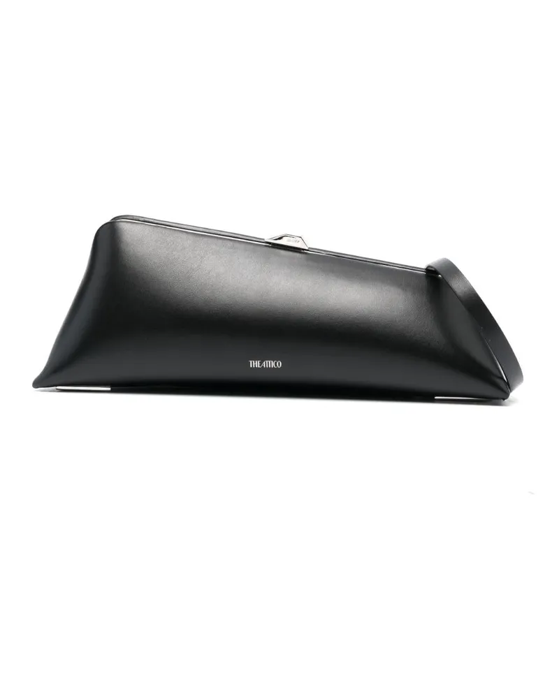 ATTICO Clutch mit Logo-Print - Schwarz Schwarz