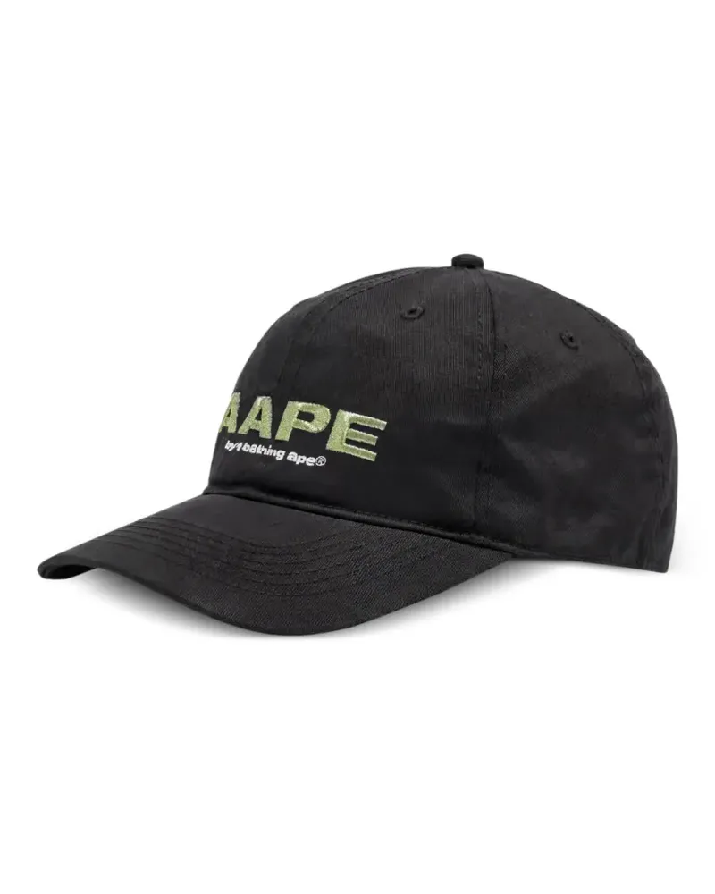 BAPE Baseballkappe mit Logo-Stickerei - Schwarz Schwarz