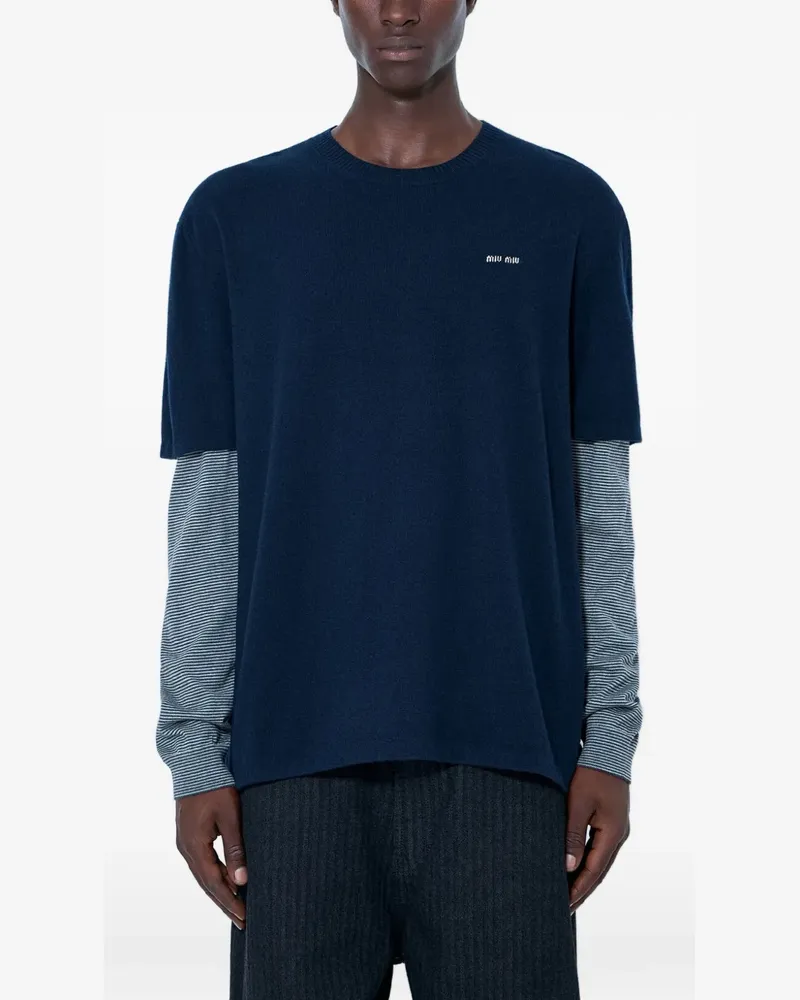 Miu Miu wool and cashmere sweater - Blau Blau