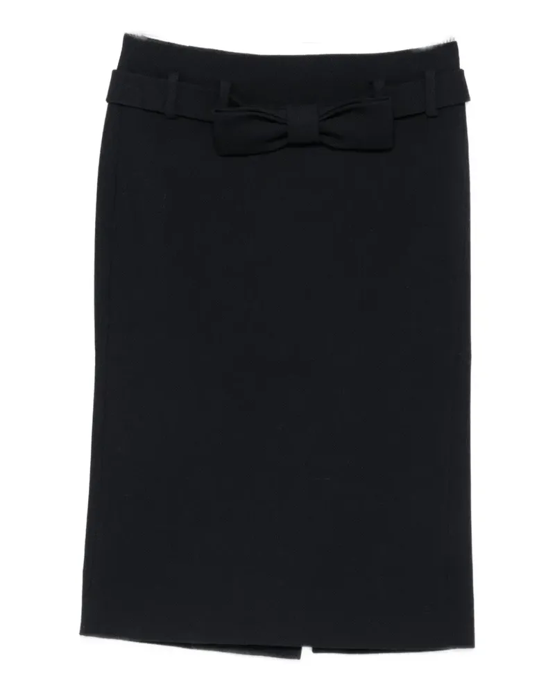 SHUSHU/TONG Midirock mit geradem Schnitt - Blau Blau