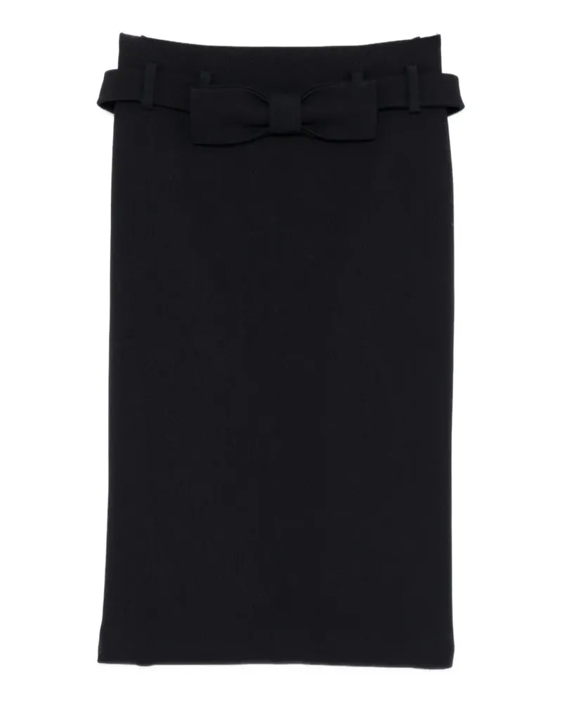 SHUSHU/TONG Midirock mit geradem Schnitt - Blau Blau