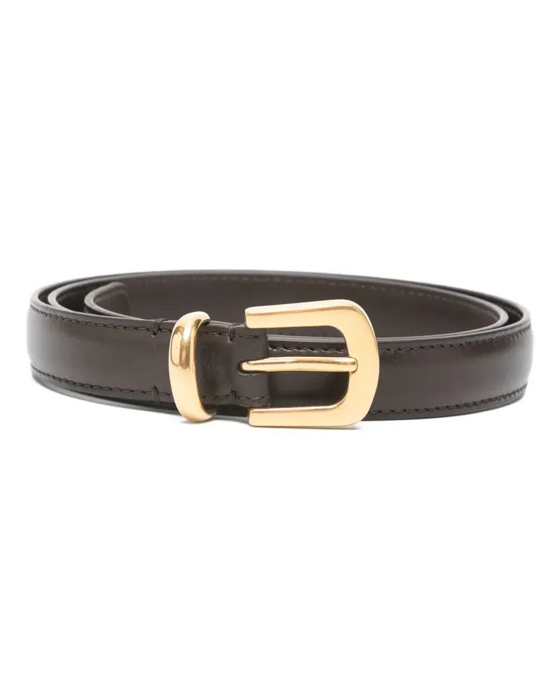 The Row gold-tone buckle belt - Braun Braun