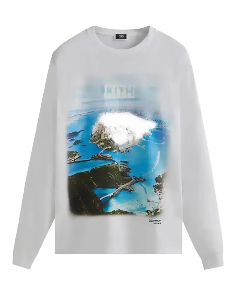 KITH Klassisches Langarmshirt - Weiß Weiß