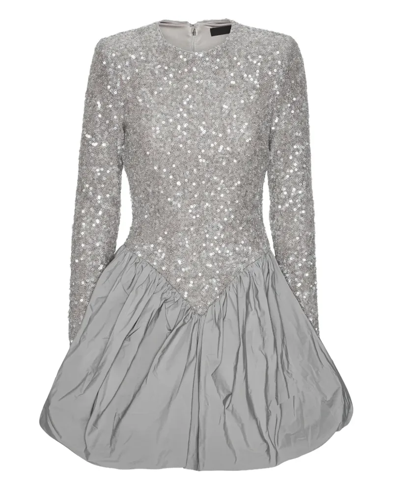 ROTATE Birger Christensen Minikleid mit Pailletten - Grau Grau