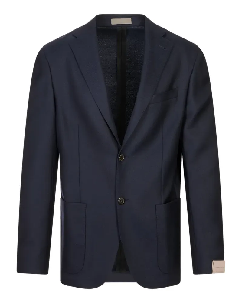 Corneliani Sakko mit fallendem Revers - Blau Blau