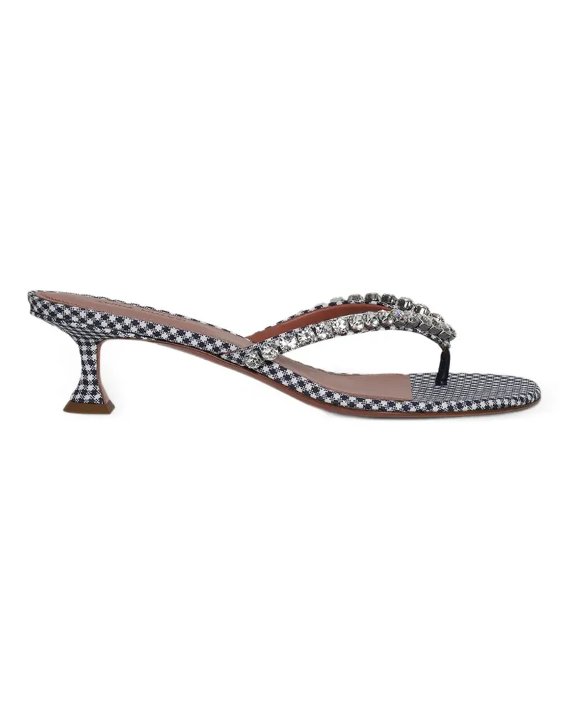Amina Muaddi Gigi Sandalen mit Kristallen - Blau Blau
