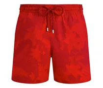 Flower Power Badeshorts - Rot