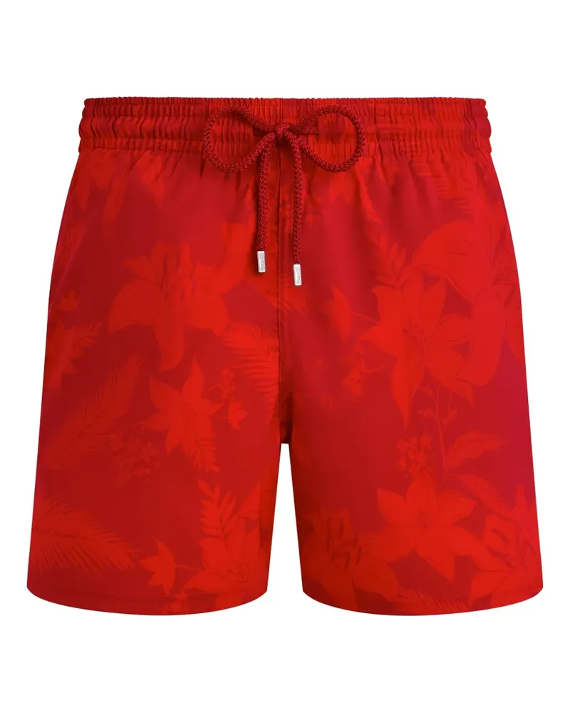Vilebrequin Flower Power Badeshorts - Rot Rot