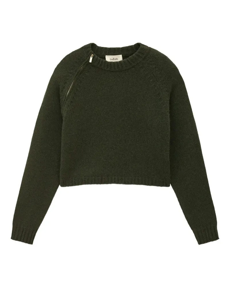 ba&sh Corvy Pullover mit Reißverschluss - Grün Grün