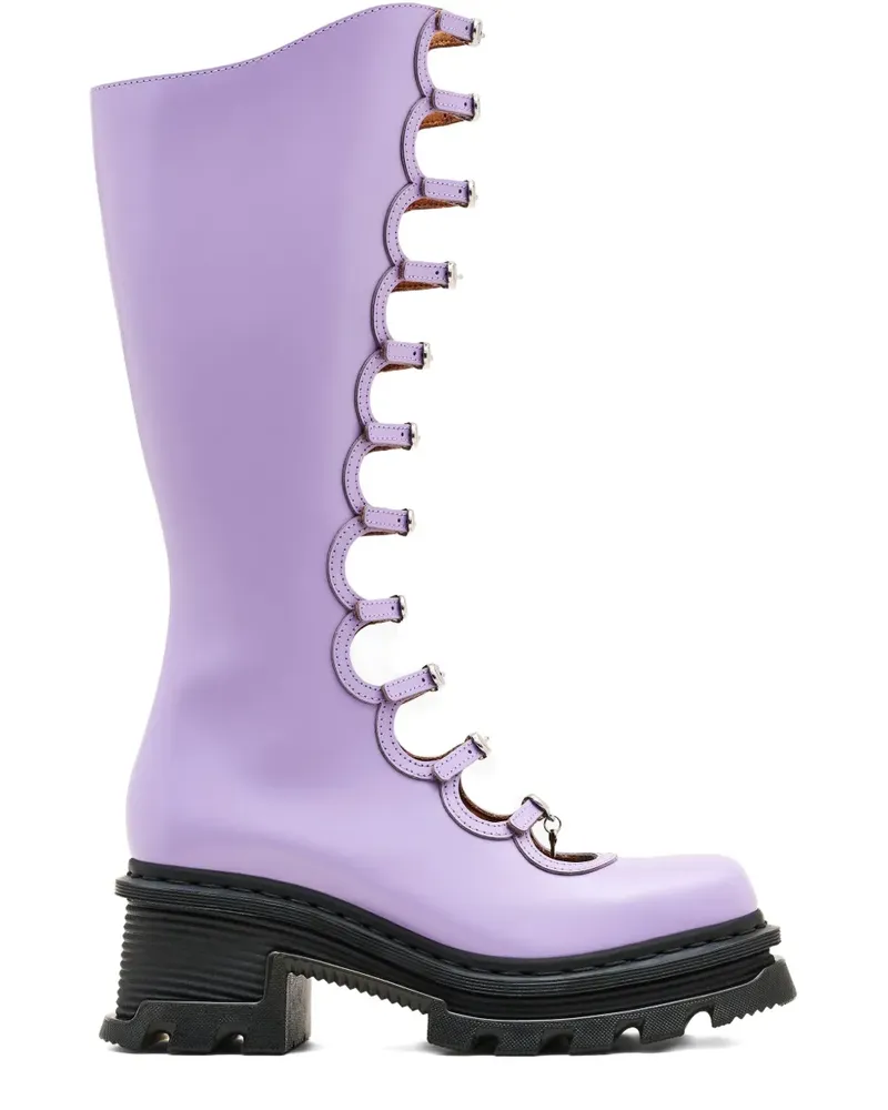 Marc Jacobs xDR. Martens The Kiki Stiefel mit Cut-Out 160mm - Violett Violett