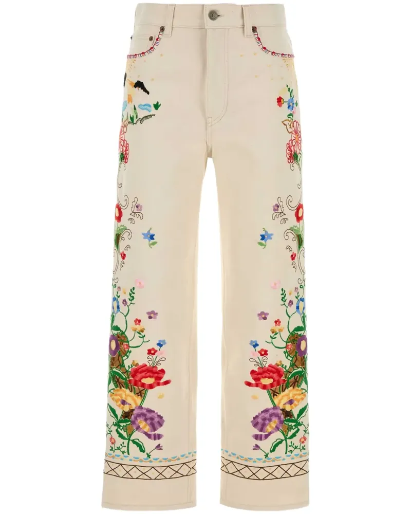 Valentino Garavani Hose mit geradem Bein - Weiß Weiß