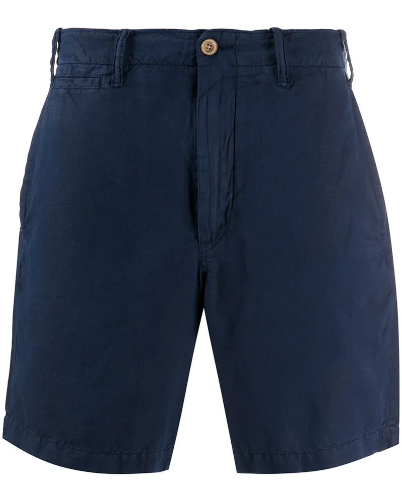 Ralph Lauren Schmale Chino-Shorts Blau