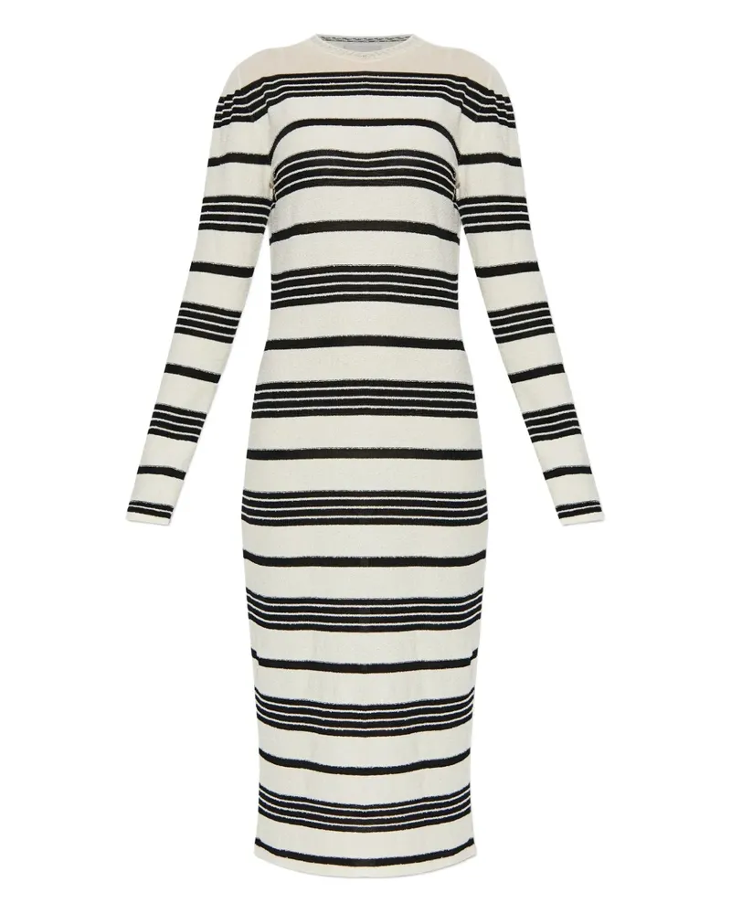Moncler Kleid aus Baumwollgemisch - Weiß Weiß
