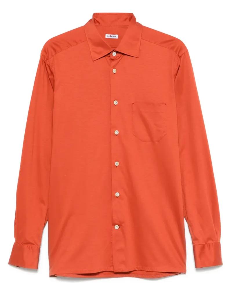 Kiton Klassisches Hemd - Orange Orange