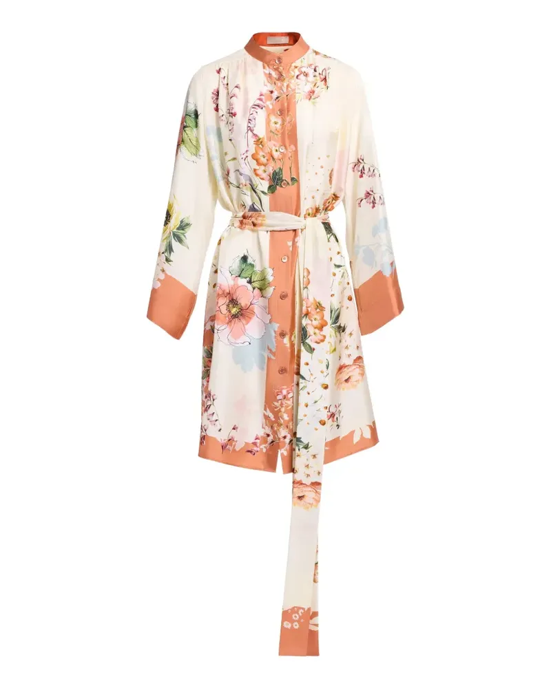 Elie Saab Hemd mit Blumenprint - Nude Nude
