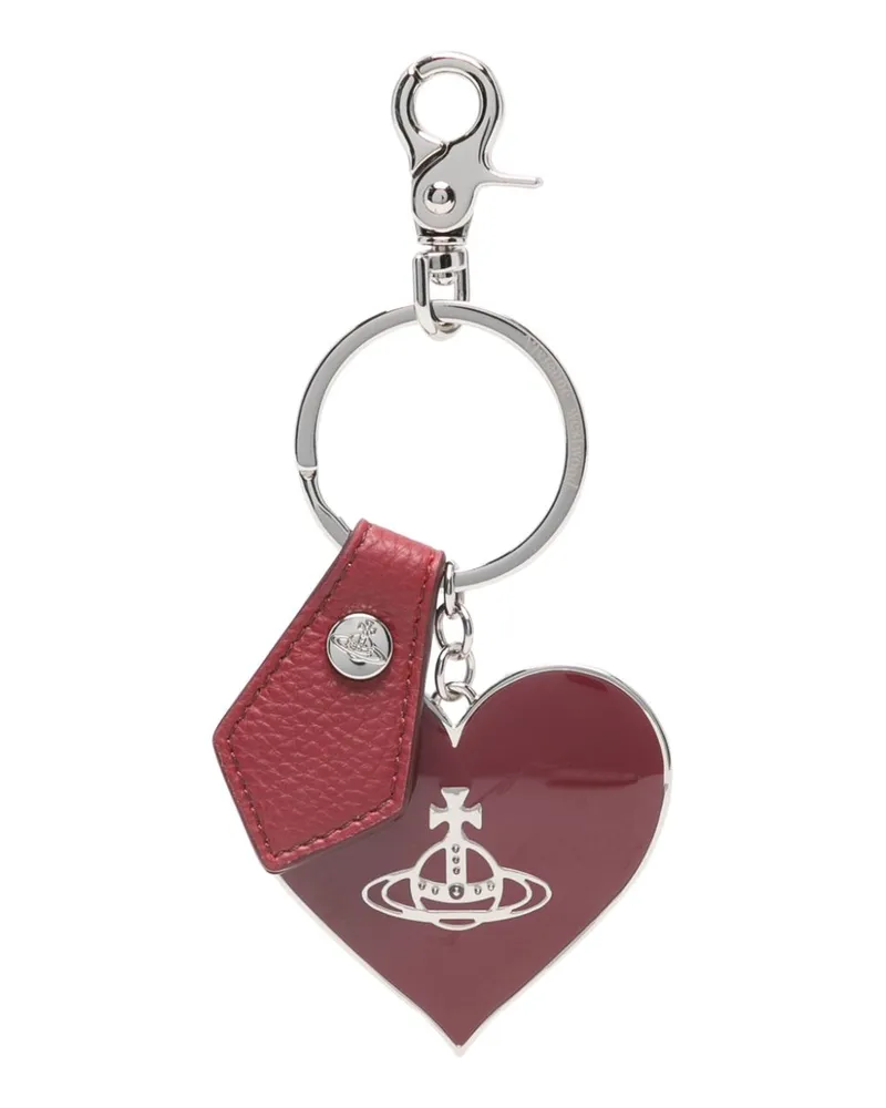 Vivienne Westwood Mirror Heart Orb Schlüsselanhänger - Rot Rot