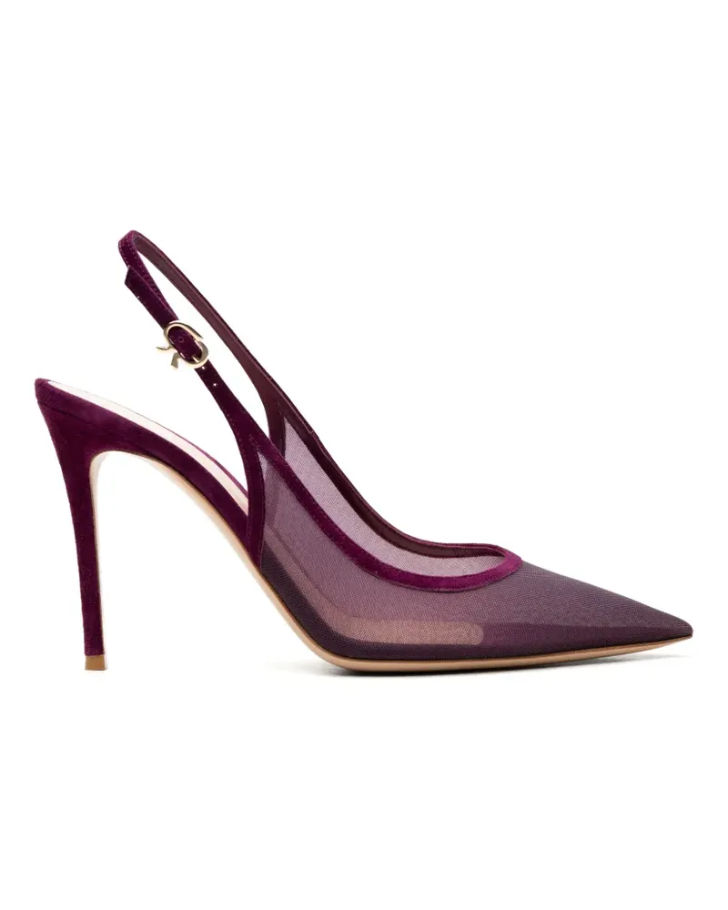 Gianvito Rossi mesh slingback pumps - Violett Violett