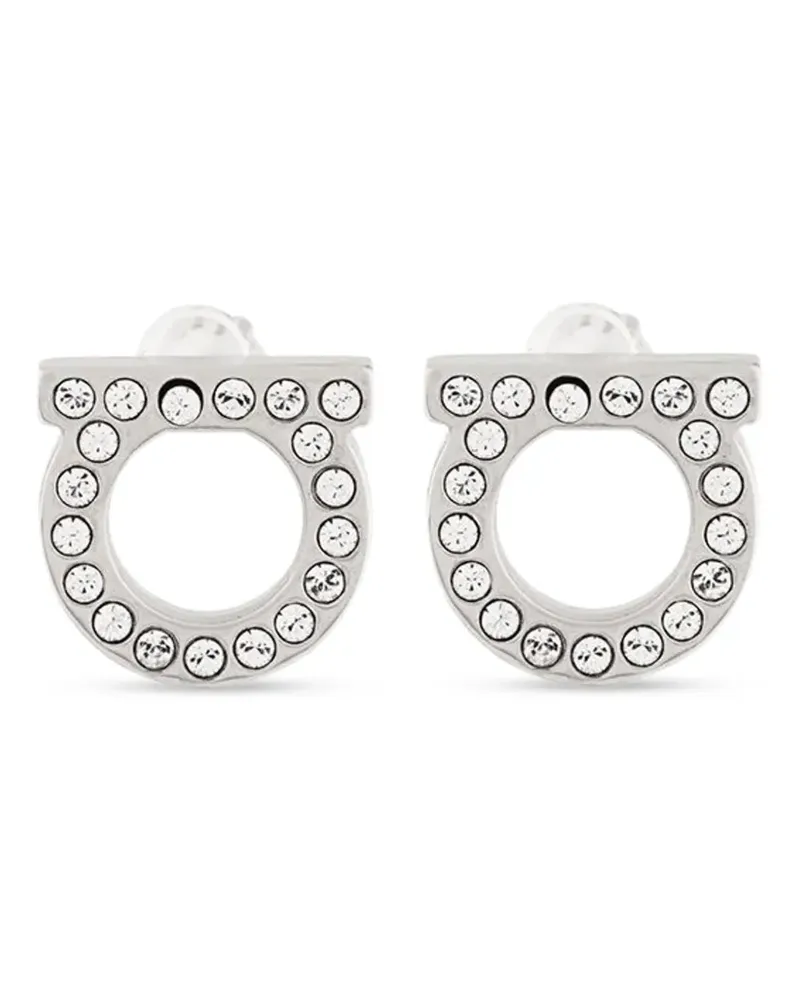 Ferragamo Ohrringe mit Kristallverzierung - Silber Silber