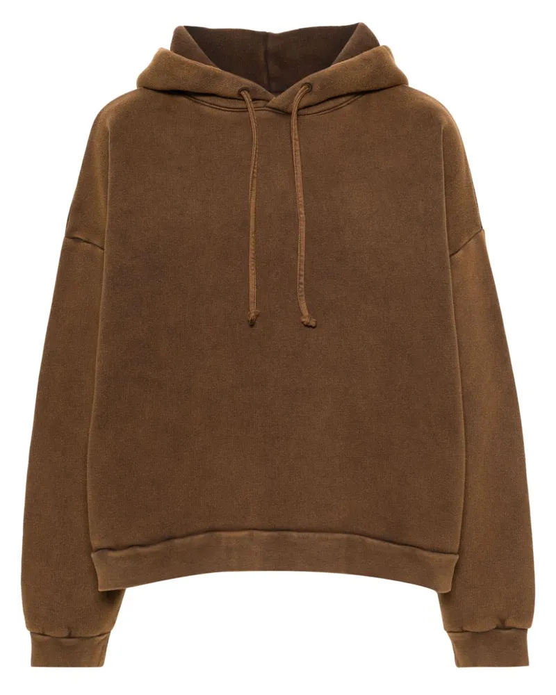 Acne Studios Hoodie aus Bio-Baumwolle Braun