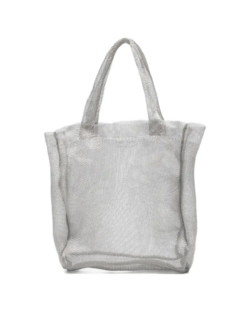 The Row Mini Imogen Mesh-Tote Bag - Silber Silber