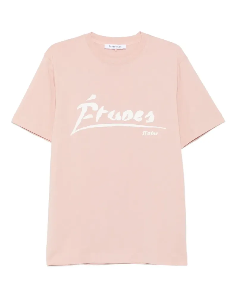 Études Studio The Regular Signed T-Shirt aus Bio-Baumwolle - Rosa Rosa