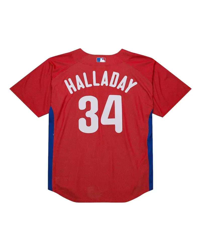 Mitchell & Ness Phillies 2010 Roy Halladay Trikot - Rot Rot