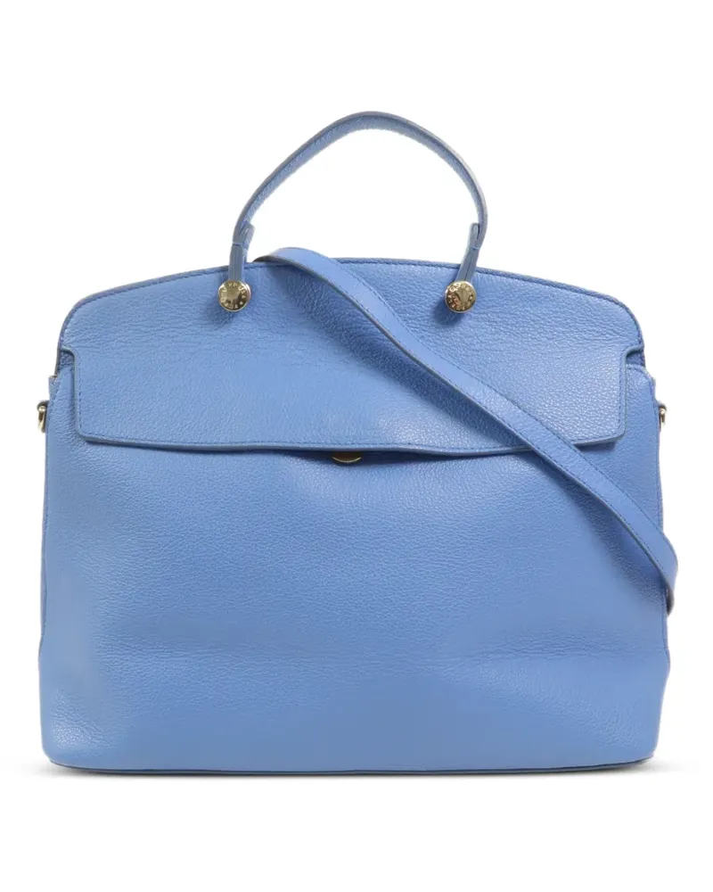 Furla Handtasche aus Leder - Blau Blau