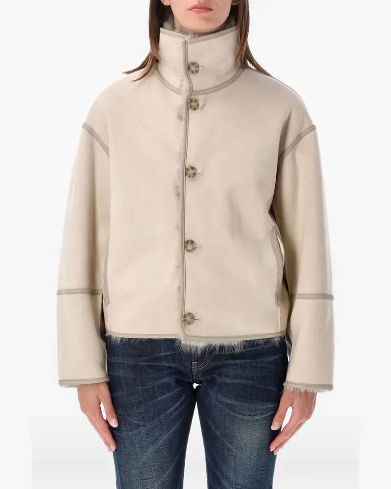 Urbancode Wendbare Jacke mit Stehkragen - Nude Nude