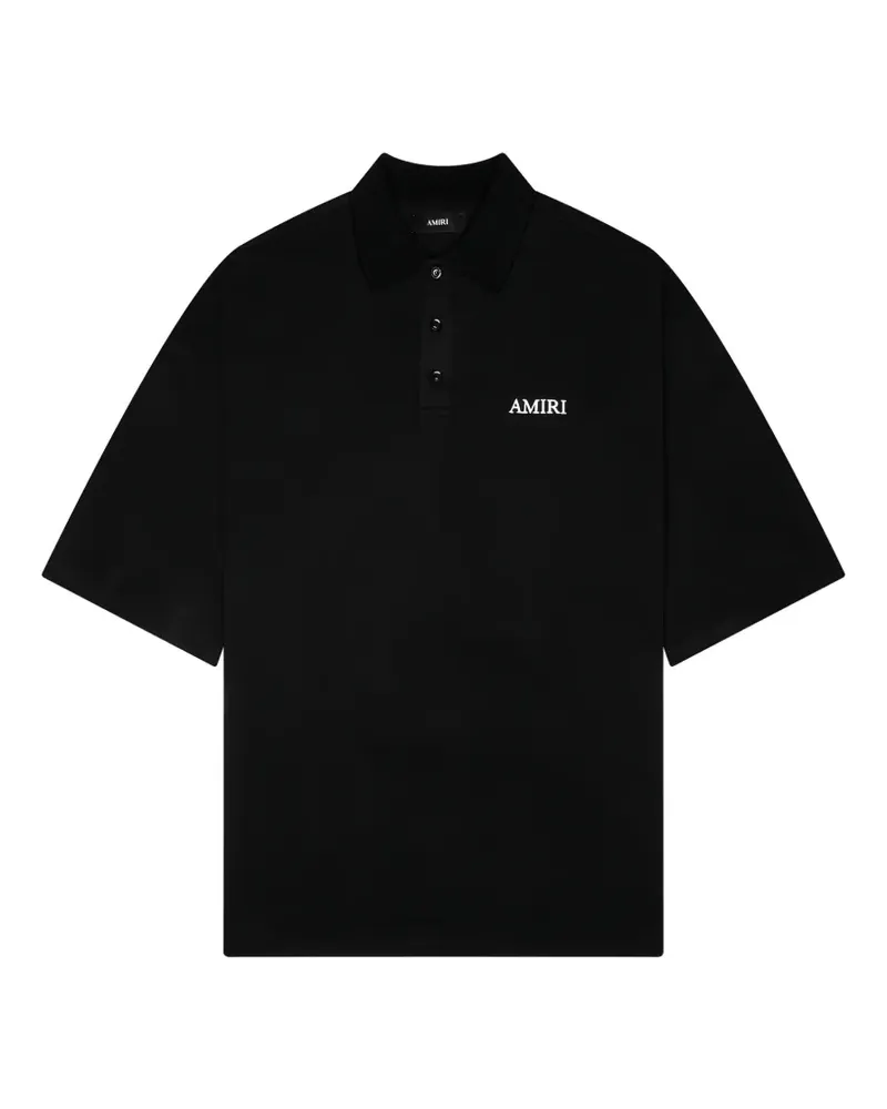 Amiri Poloshirt mit Logo - Schwarz Schwarz