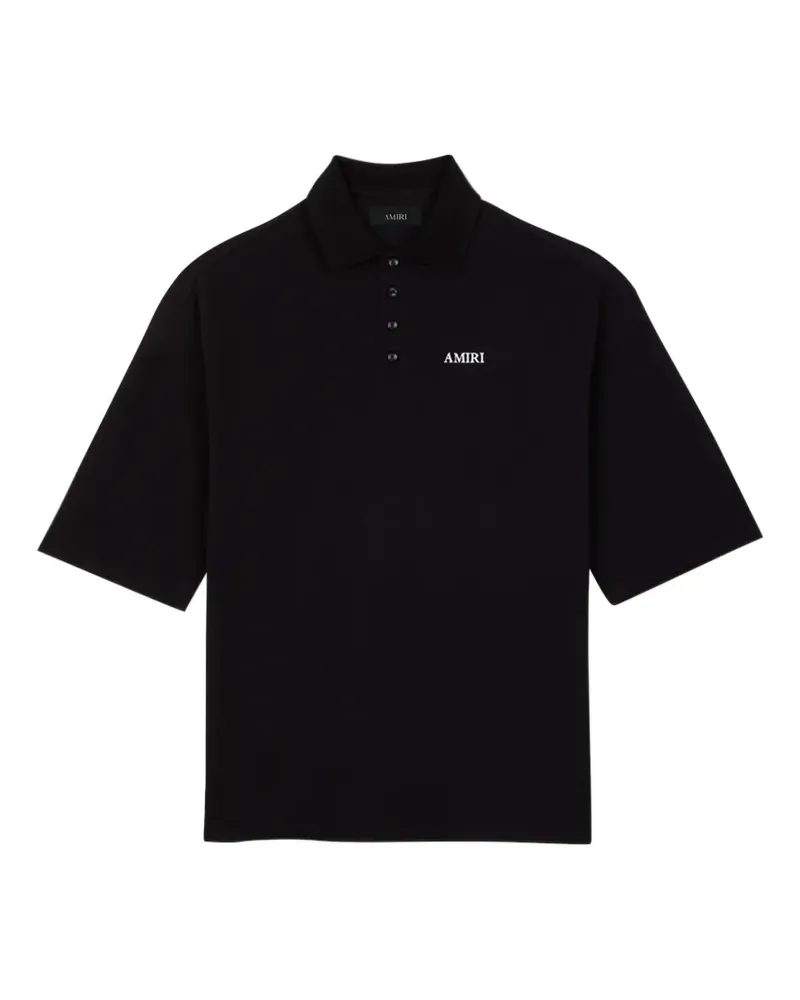 Amiri logo-detail polo shirt - Schwarz Schwarz