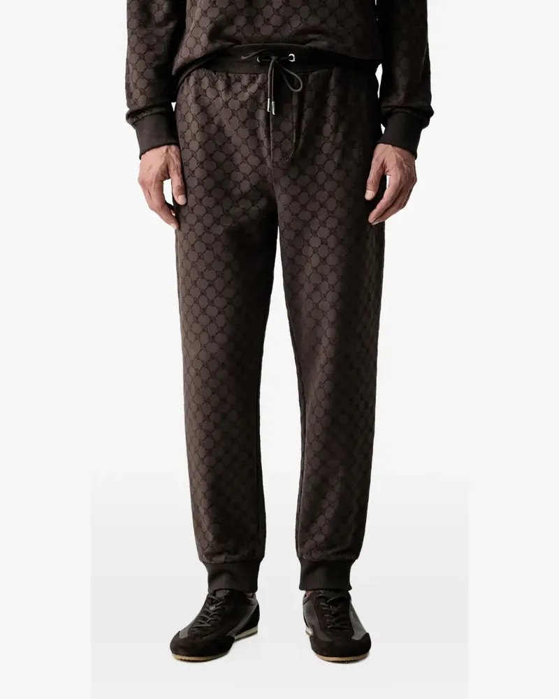 JOOP! logo-pattern track pants - Braun Braun