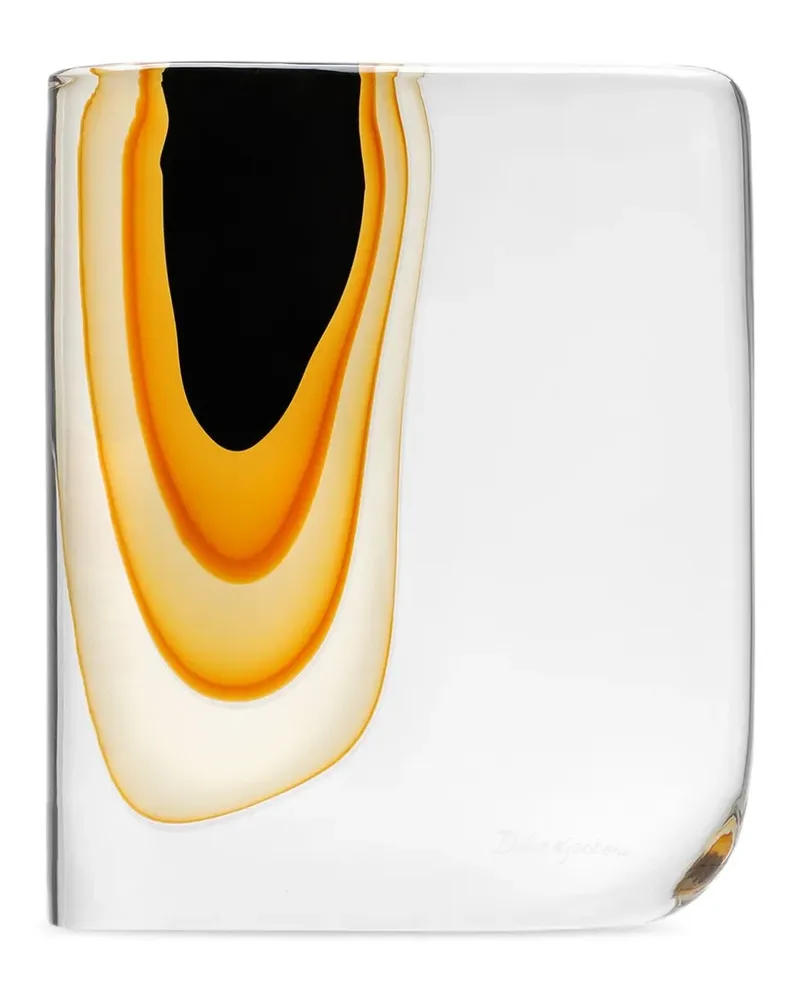 Dolce & Gabbana Mittelgroße Leopard Amadi Vase 22cm - Schwarz Schwarz