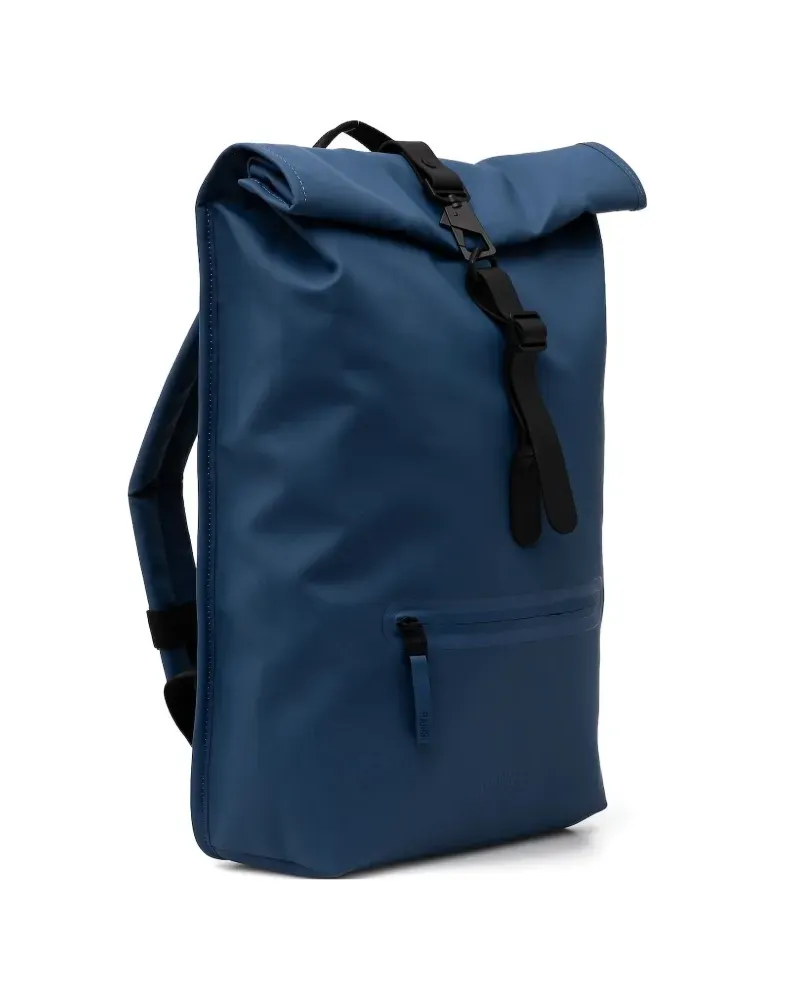 RAINS Rucksack mit Rollverschluss - Blau Blau