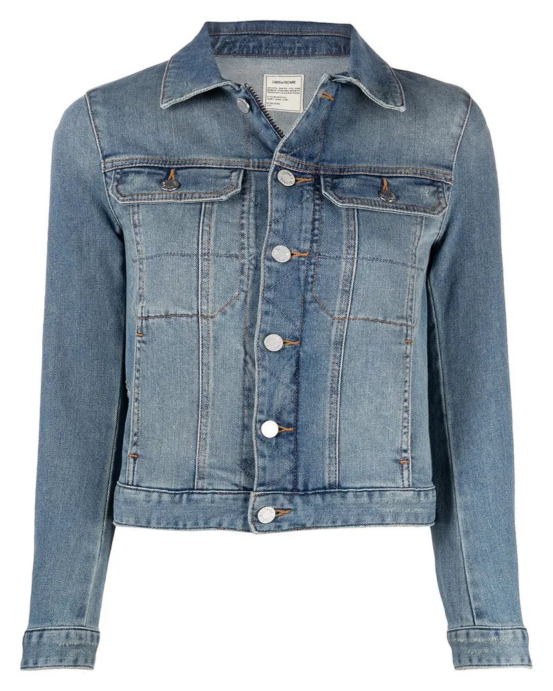 Zadig & Voltaire Jeansjacke mit Knopfleiste - Blau Blau