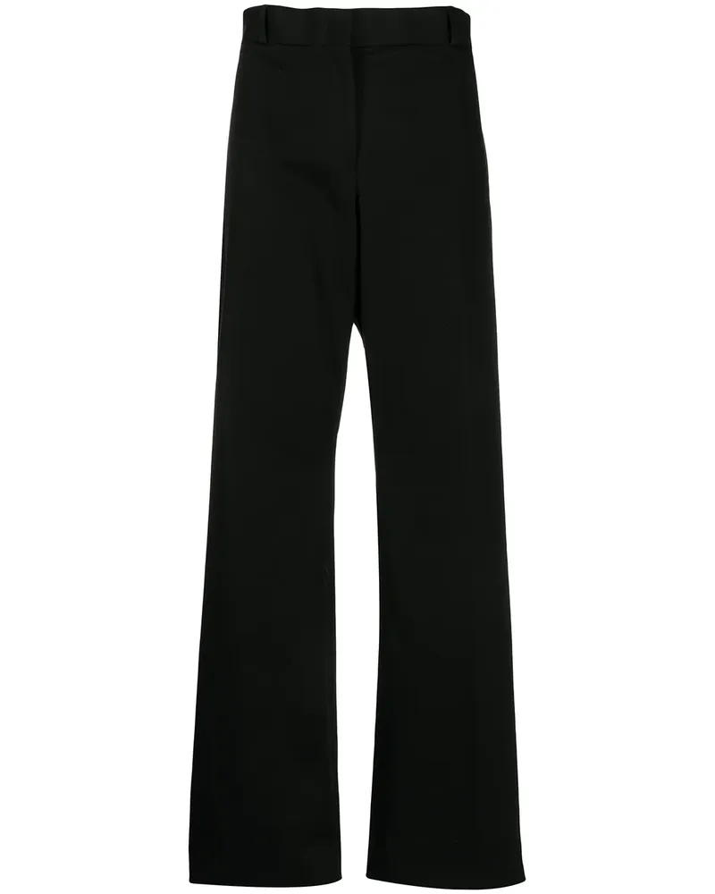 Ferragamo Hose mit weitem Bein - Schwarz Schwarz