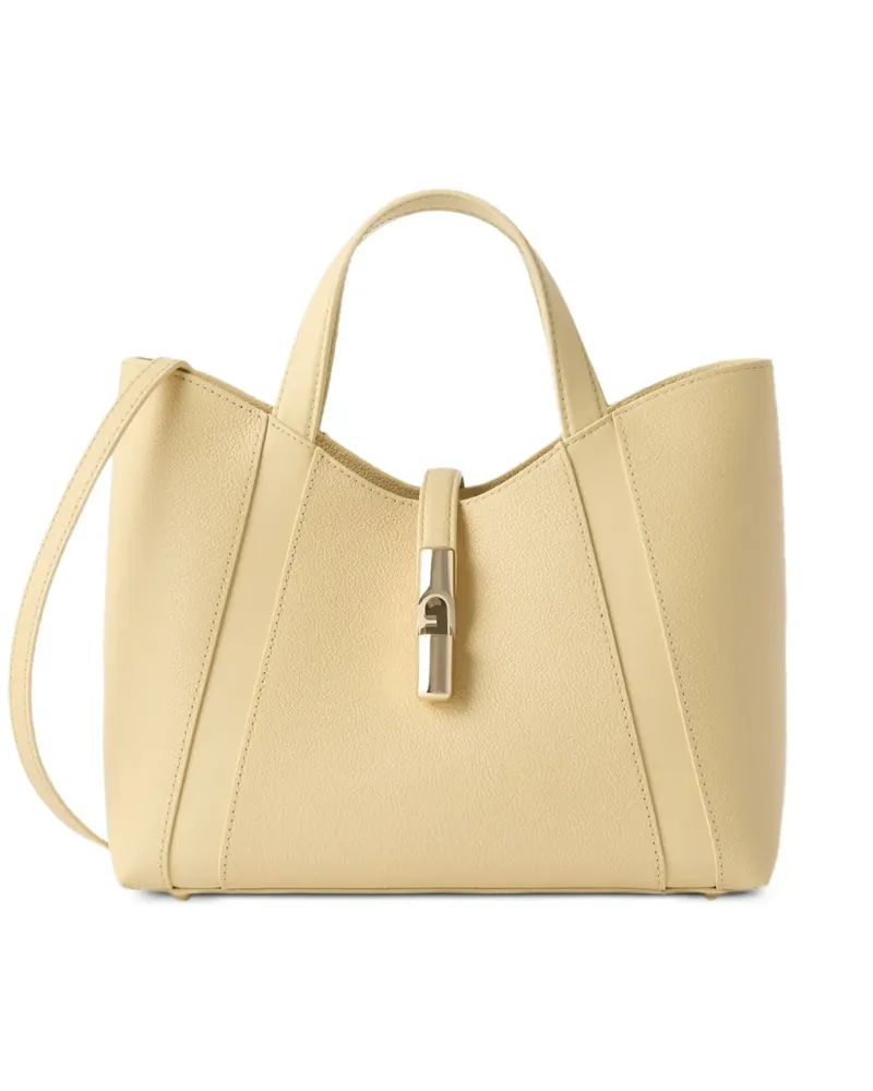 Furla Goccia Tote Bag aus strukturiertem Leder - Nude Nude