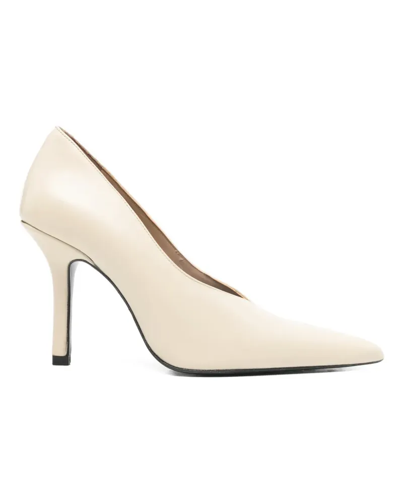 Patrizia Pepe leather heeled pumps - Nude Nude
