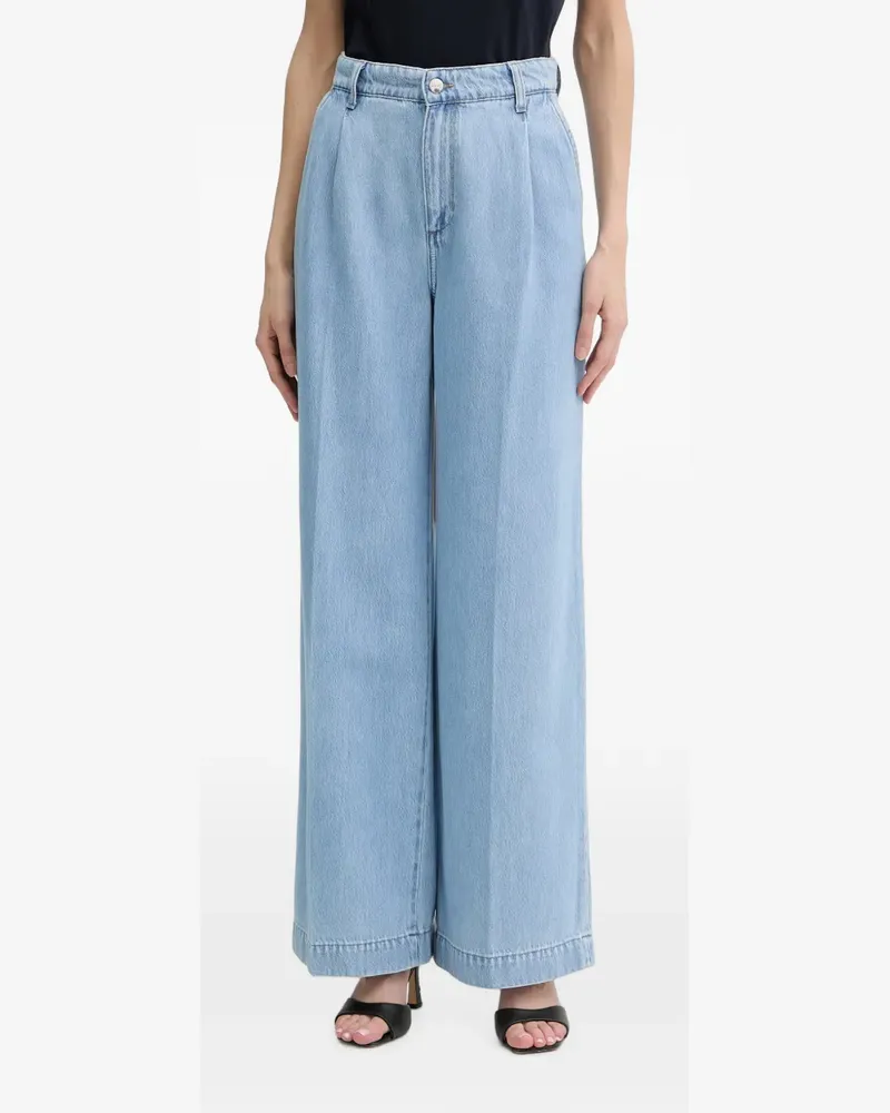 Liu Jo pleated wide-leg jeans - Blau Blau