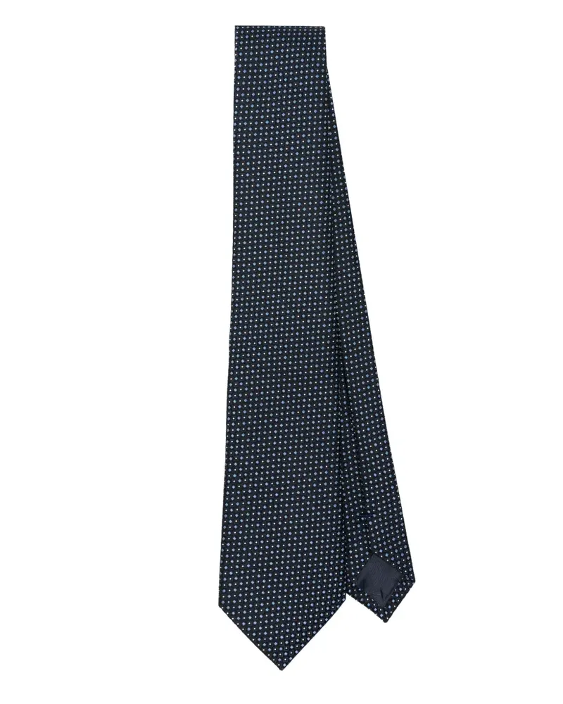 Emporio Armani Krawatte aus Seide - Blau Blau
