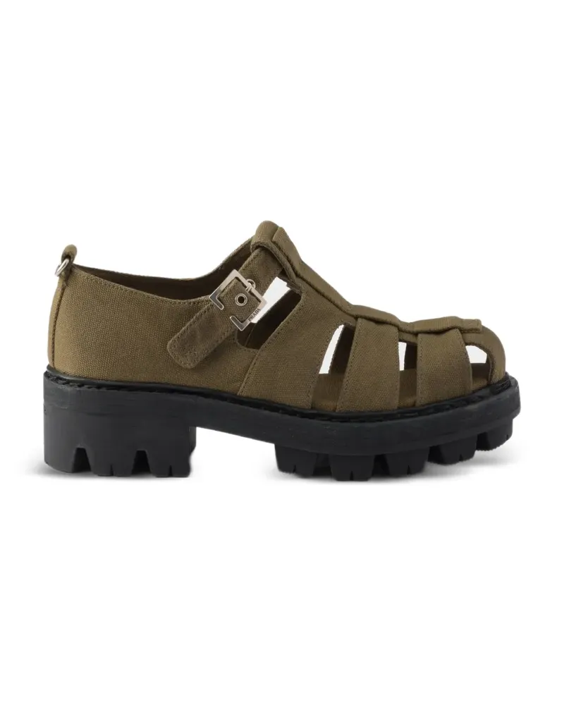 Prada Sandalen mit Riemen - Grün Grün