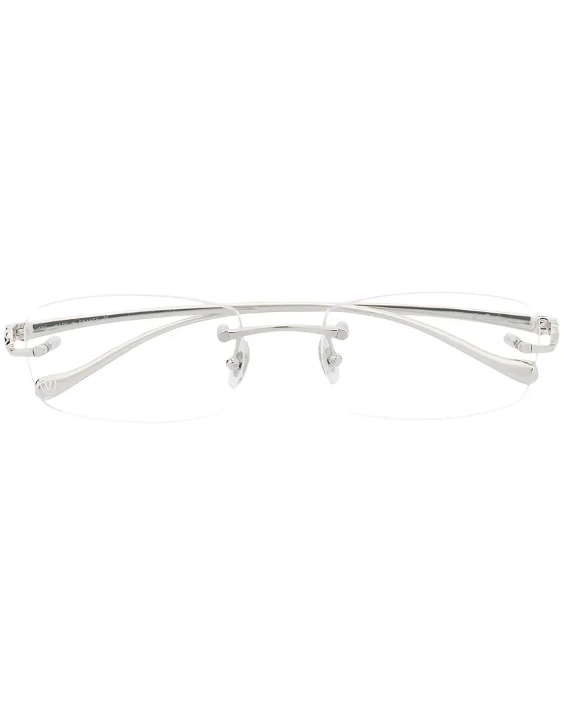Cartier Rahmenlose Brille - Silber Silber
