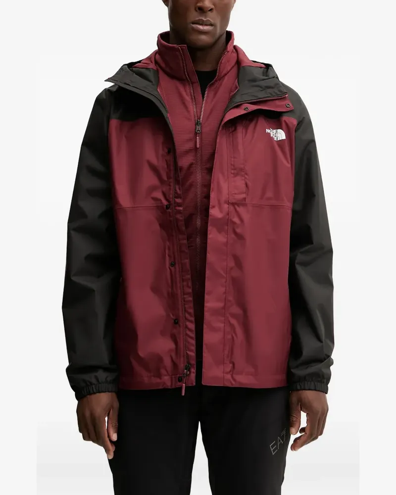 The North Face hooded colourblock performance jacket - Rot Rot