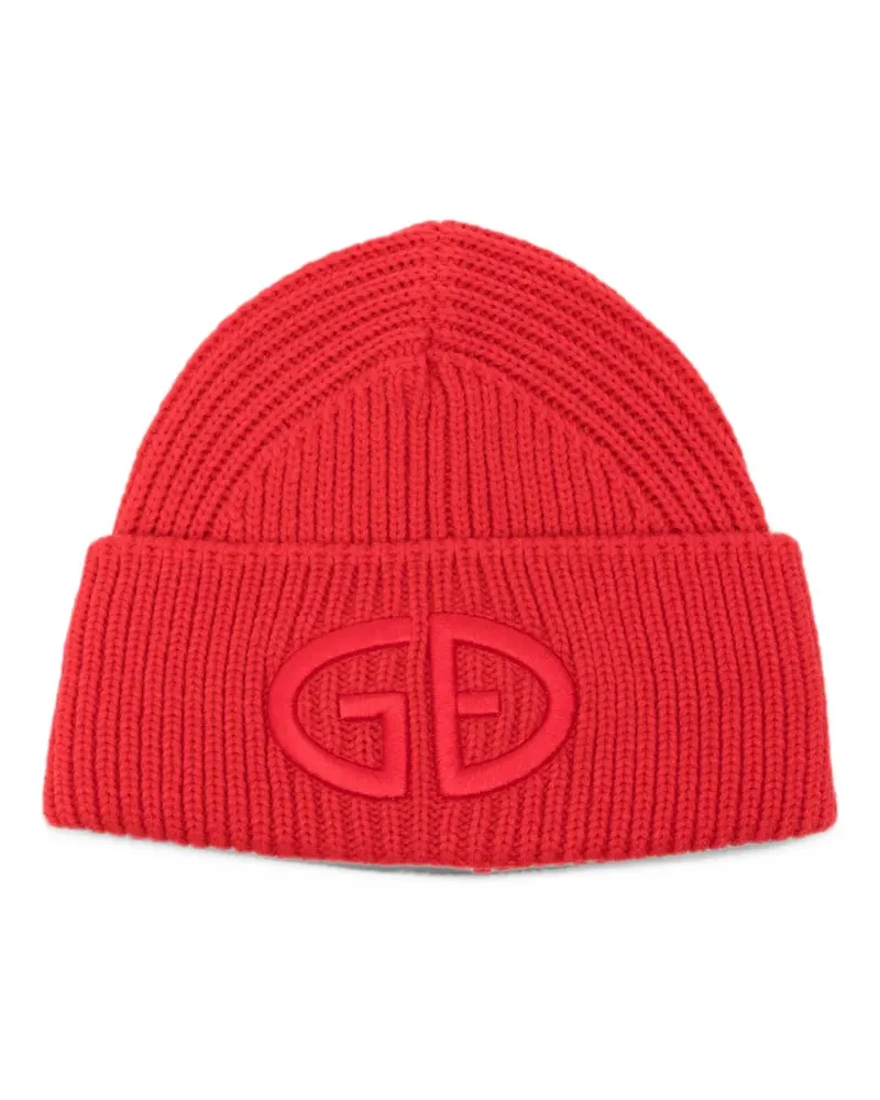 GOLDBERGH Valerie Beanie aus Rippstrick mit Logo-Stickerei - Rot Rot