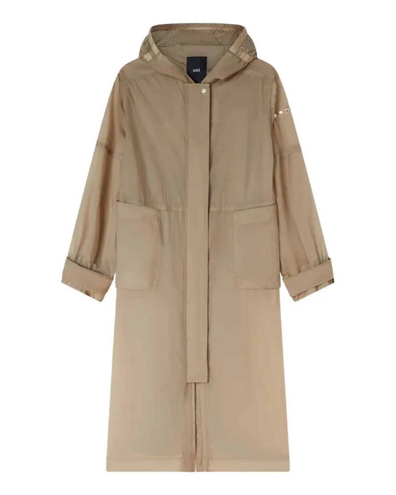 ADD hooded parka coat - Nude Nude