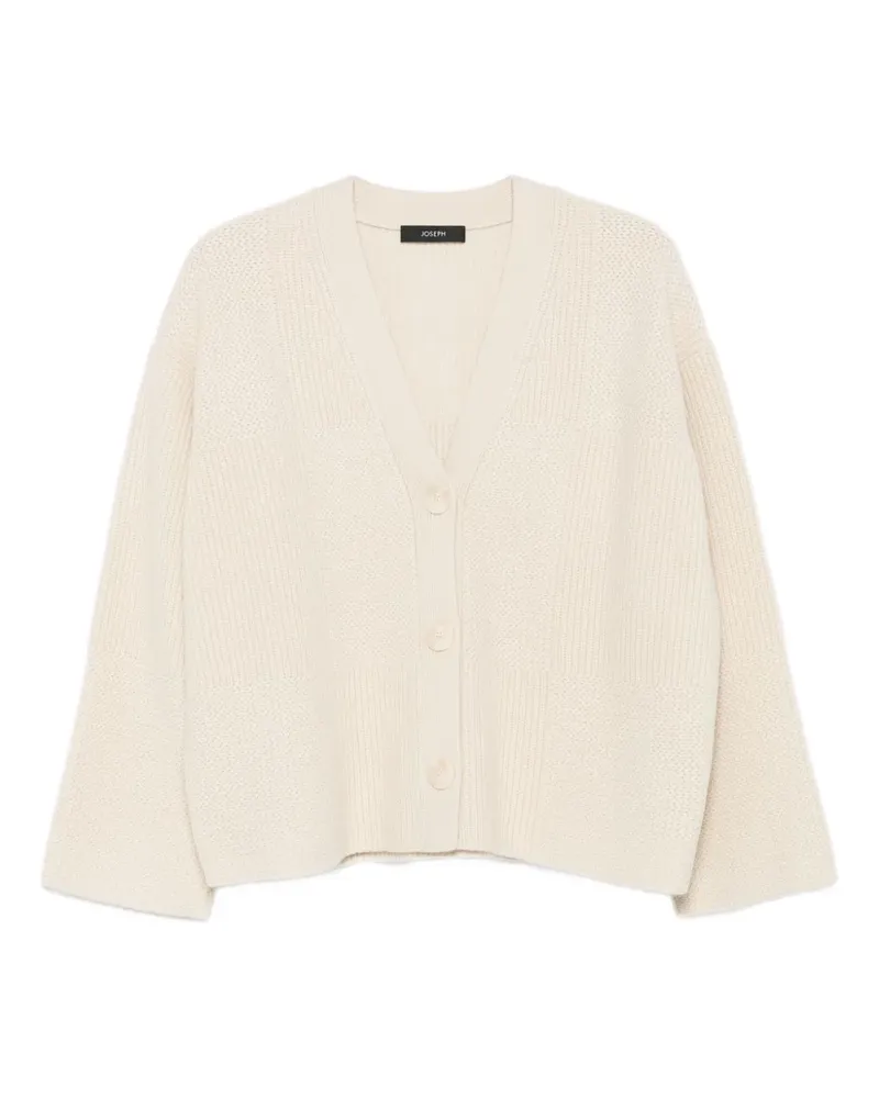 Joseph Gerippter Cardigan mit Knopf - Nude Nude