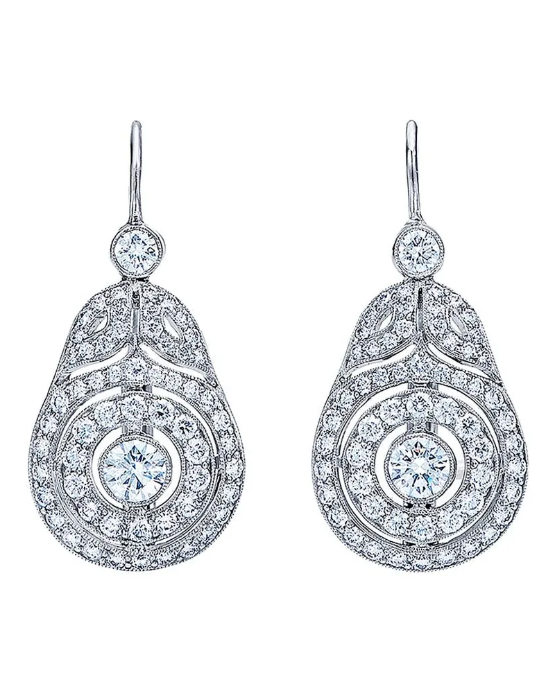 KWIAT 18kt Weißgoldohrringe mit Diamanten - Silber Silber